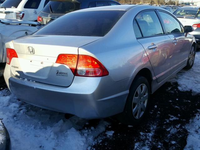 2HGFA16548H345816 - 2008 HONDA CIVIC LX SILVER photo 4