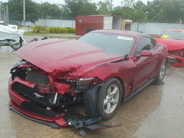 1FA6P8AM6G5241585 - 2016 FORD MUSTANG MAROON photo 2