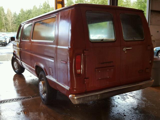 1FBJS31H6MHA66844 - 1991 FORD ECONOLINE RED photo 3