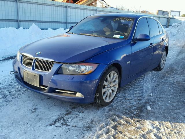 WBAVD53528A253113 - 2008 BMW 335 XI BLUE photo 2