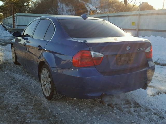 WBAVD53528A253113 - 2008 BMW 335 XI BLUE photo 3