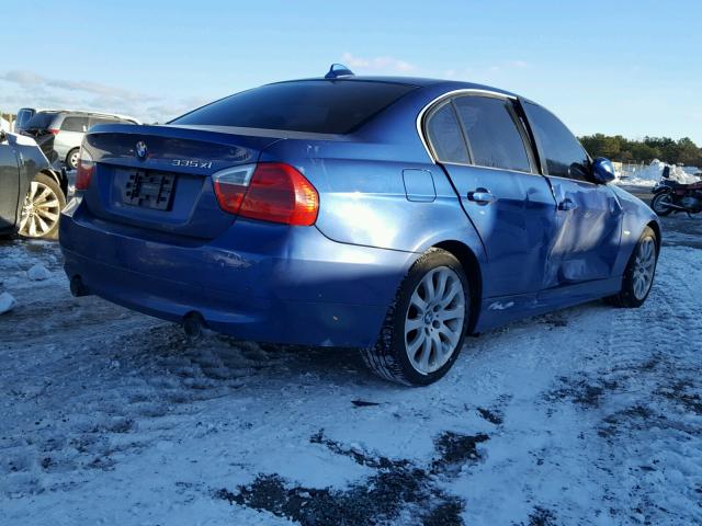 WBAVD53528A253113 - 2008 BMW 335 XI BLUE photo 4