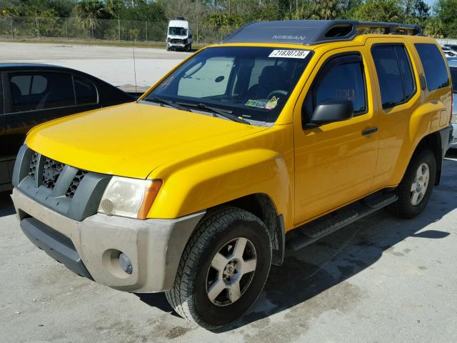 5N1AN08W28C504134 - 2008 NISSAN XTERRA OFF YELLOW photo 2