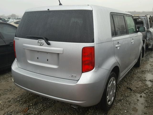 JTLKE50E691079950 - 2009 TOYOTA SCION XB SILVER photo 4