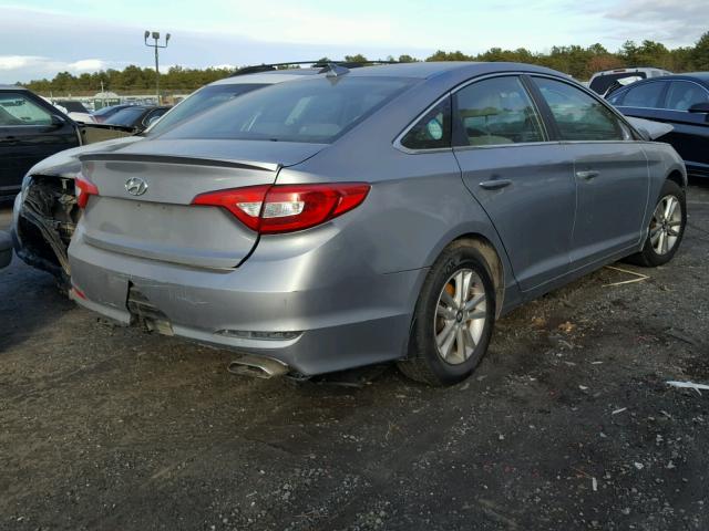 5NPE24AF9FH148427 - 2015 HYUNDAI SONATA SE SILVER photo 4