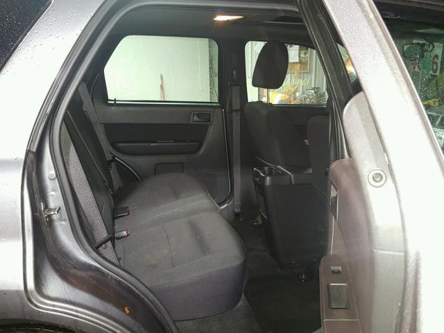 1FMCU03789KB10723 - 2009 FORD ESCAPE XLT GRAY photo 6