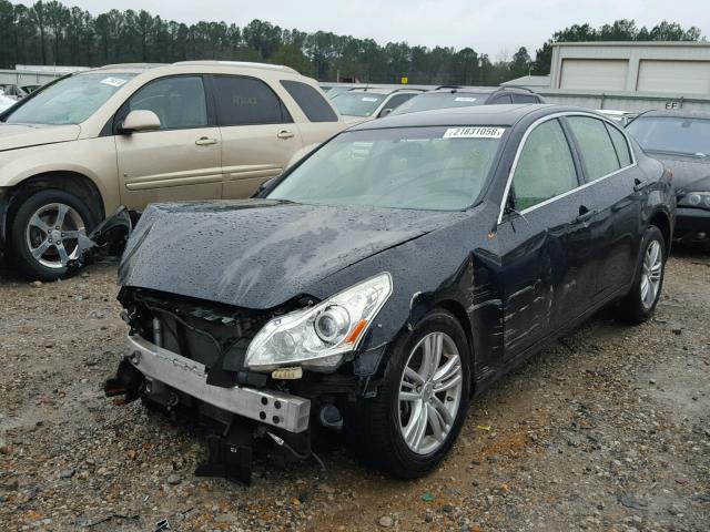 JN1CV6AP3DM711416 - 2013 INFINITI G37 BASE BLACK photo 2