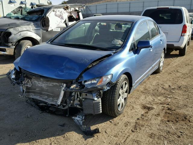 19XFA1F55AE043211 - 2010 HONDA CIVIC LX BLUE photo 2