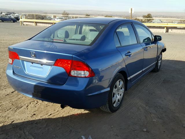 19XFA1F55AE043211 - 2010 HONDA CIVIC LX BLUE photo 4