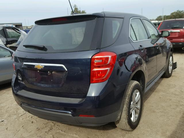 2GNALBEK5H1557379 - 2017 CHEVROLET EQUINOX LS BLUE photo 4