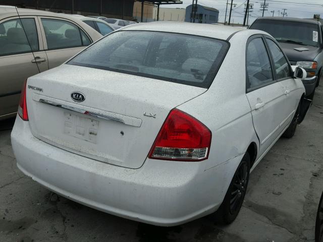 KNAFE122785583193 - 2008 KIA SPECTRA EX WHITE photo 4