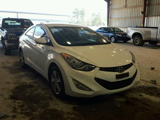 KMHDH6AE1DU007606 - 2013 HYUNDAI ELANTRA CO WHITE photo 1