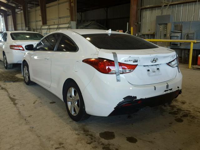 KMHDH6AE1DU007606 - 2013 HYUNDAI ELANTRA CO WHITE photo 3