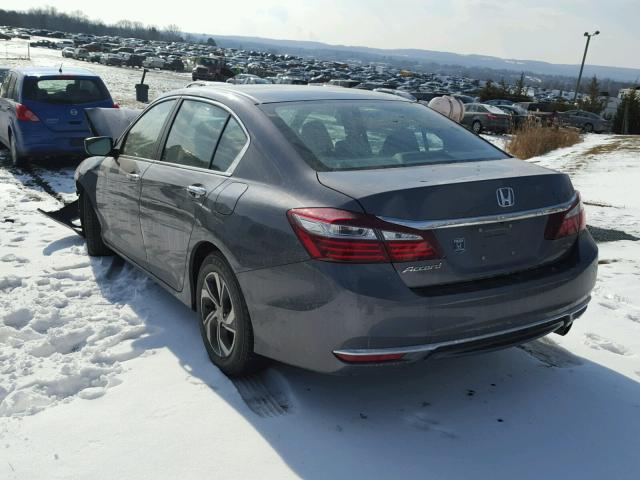 1HGCR2F3XHA071150 - 2017 HONDA ACCORD LX GRAY photo 3