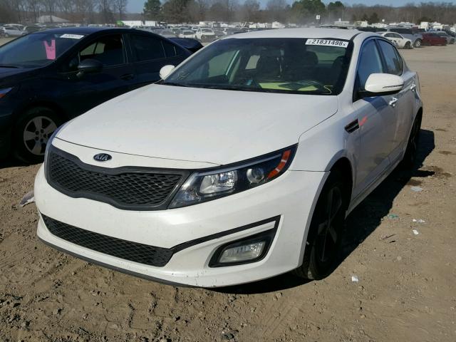 5XXGM4A77EG297666 - 2014 KIA OPTIMA LX WHITE photo 2