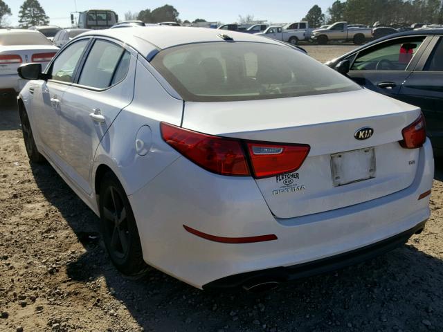 5XXGM4A77EG297666 - 2014 KIA OPTIMA LX WHITE photo 3