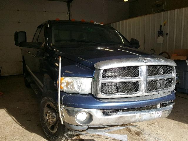 3D7KU28C74G193939 - 2004 DODGE RAM 2500 S BLUE photo 1