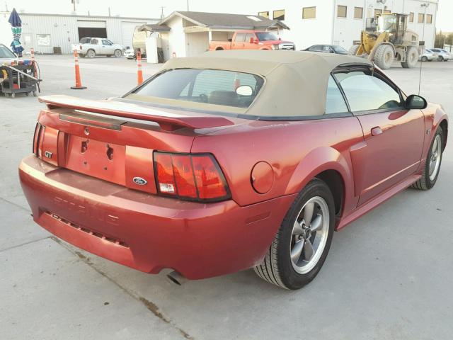 1FAFP45X93F307547 - 2003 FORD MUSTANG GT BURGUNDY photo 4