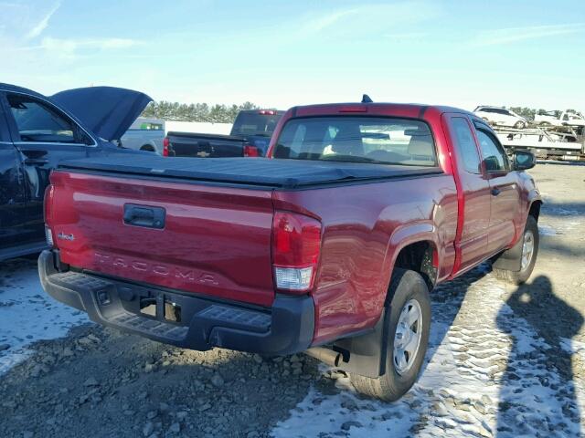 5TFSX5EN8HX053151 - 2017 TOYOTA TACOMA ACC RED photo 4