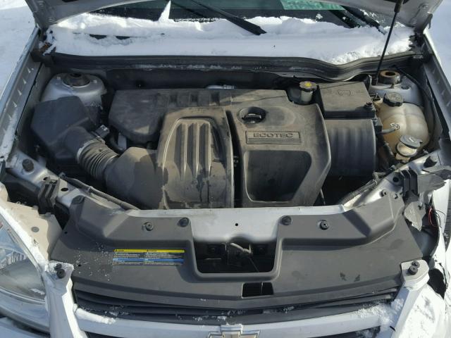 1G1AL15F177406894 - 2007 CHEVROLET COBALT LT SILVER photo 7