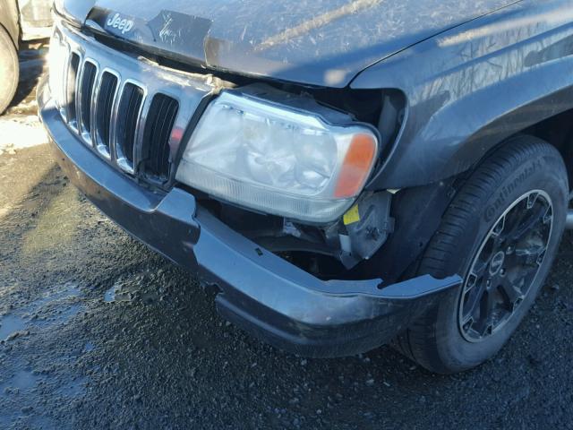 1J4GW58J52C172236 - 2002 JEEP GRAND CHER GRAY photo 9