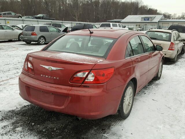 1C3LC56K37N507809 - 2007 CHRYSLER SEBRING TO RED photo 4