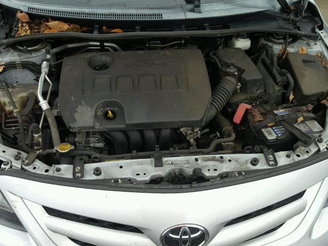 2T1BU4EE3BC629284 - 2011 TOYOTA COROLLA BA GRAY photo 7