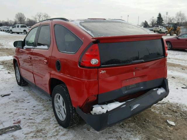 3G7DA03E04S530021 - 2004 PONTIAC AZTEK RED photo 3