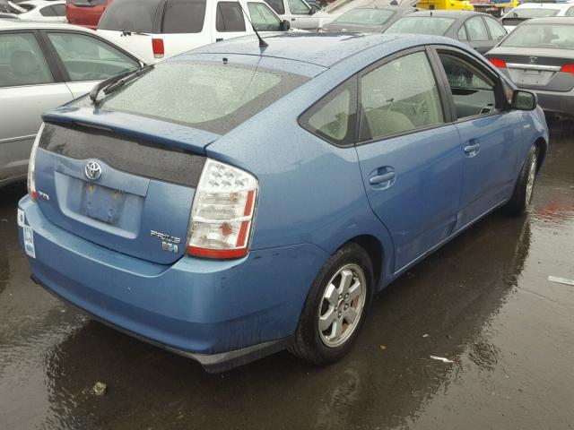 JTDKB20U677661180 - 2007 TOYOTA PRIUS BLUE photo 4