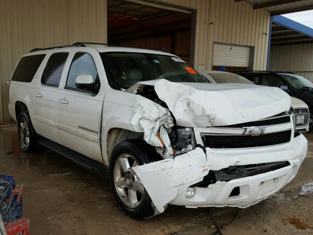 3GNFC16097G135831 - 2007 CHEVROLET SUBURBAN C WHITE photo 1