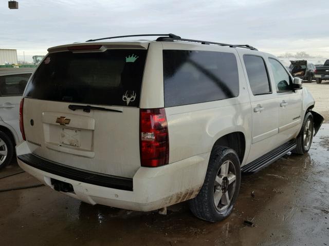 3GNFC16097G135831 - 2007 CHEVROLET SUBURBAN C WHITE photo 4