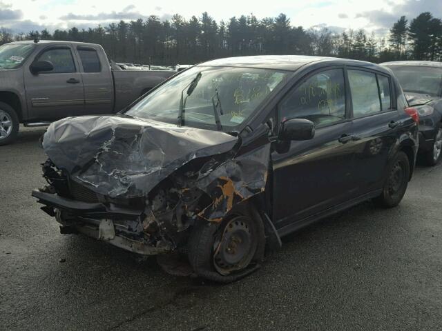 3N1BC13E77L388129 - 2007 NISSAN VERSA S BLACK photo 2