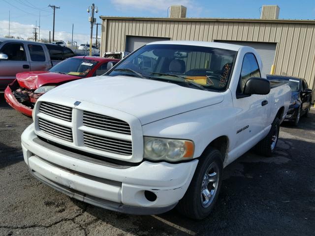 1D7HA16N02J255159 - 2002 DODGE RAM 1500 WHITE photo 2