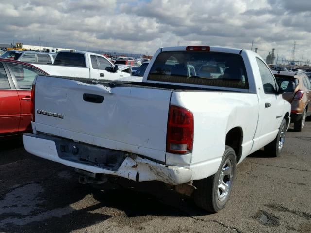 1D7HA16N02J255159 - 2002 DODGE RAM 1500 WHITE photo 4