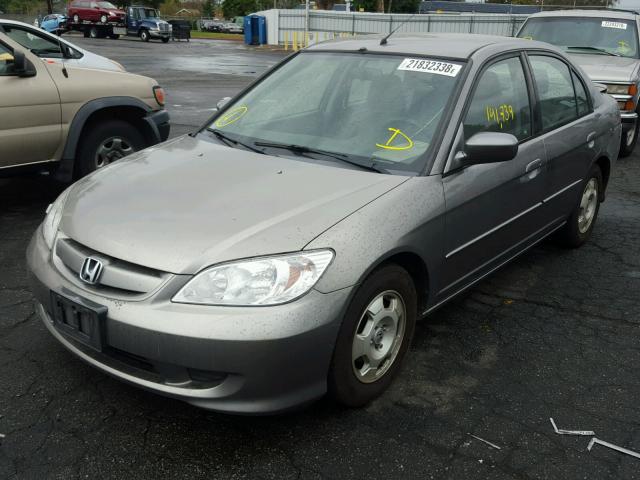 JHMES96645S026238 - 2005 HONDA CIVIC HYBR GRAY photo 2