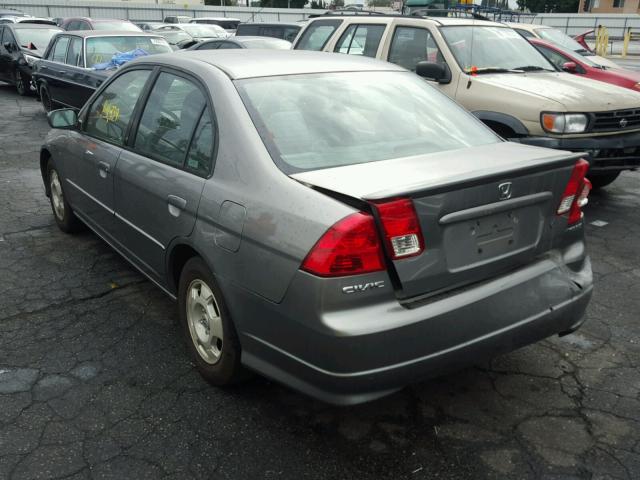 JHMES96645S026238 - 2005 HONDA CIVIC HYBR GRAY photo 3