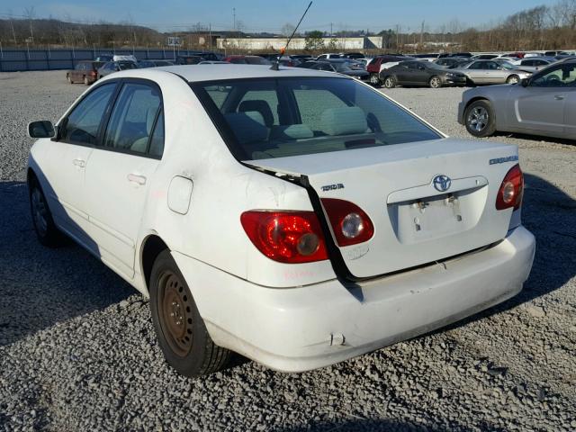 2T1BR32E78C913381 - 2008 TOYOTA COROLLA CE WHITE photo 3