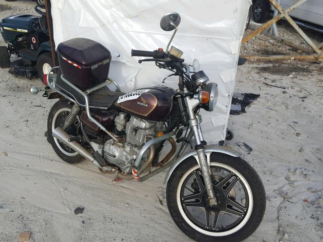 JH2NC0128BM011960 - 1981 HONDA CM400 C BURGUNDY photo 1