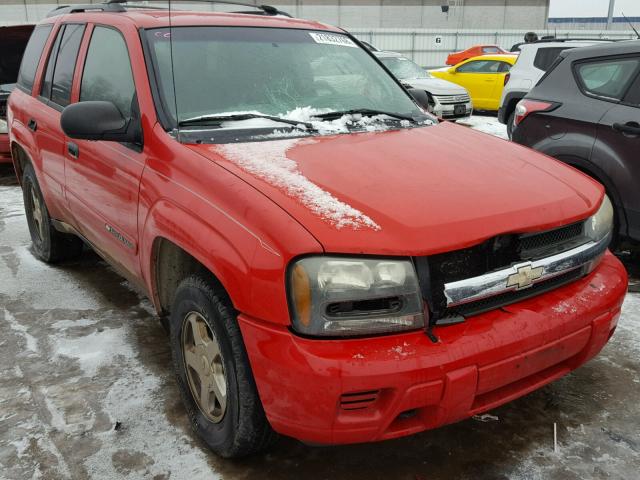 1GNDT13S122466434 - 2002 CHEVROLET TRAILBLAZE RED photo 1