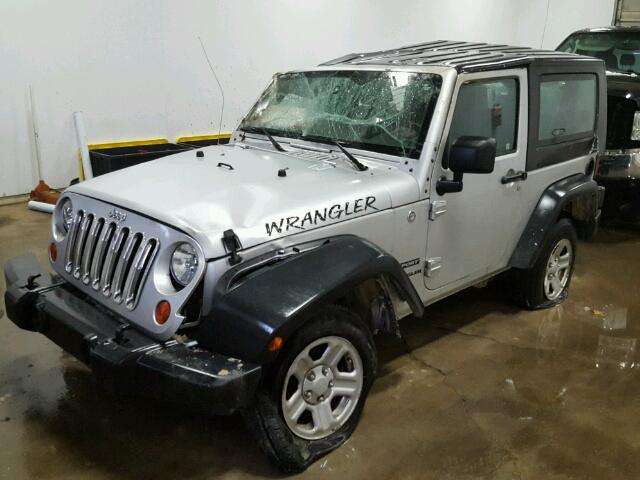 1J4AA2D11AL151181 - 2010 JEEP WRANGLER S SILVER photo 2