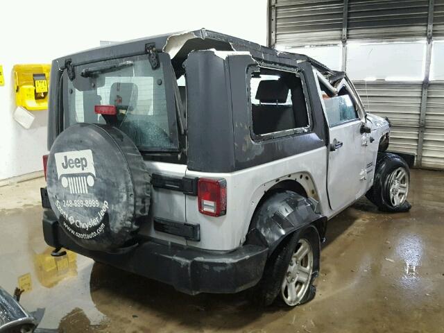 1J4AA2D11AL151181 - 2010 JEEP WRANGLER S SILVER photo 4