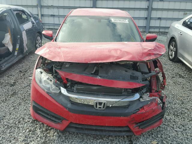 2HGFC2F55GH532433 - 2016 HONDA CIVIC LX RED photo 9