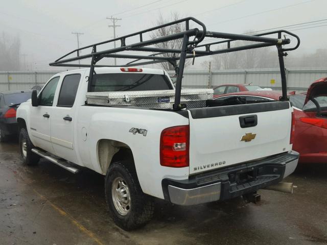 1GCHK23687F517532 - 2007 CHEVROLET SILVERADO WHITE photo 3