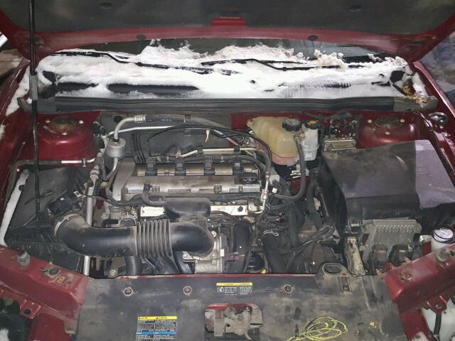 1G1ZS57F27F286197 - 2007 CHEVROLET MALIBU LS BURGUNDY photo 7