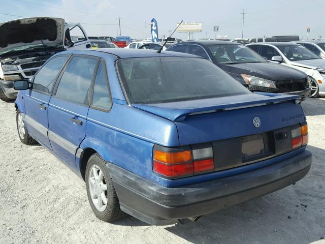 WVWFB4311LE277179 - 1990 VOLKSWAGEN PASSAT GL BLUE photo 3