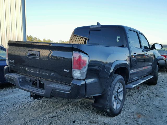 5TFGZ5AN5HX107866 - 2017 TOYOTA TACOMA DOU BLACK photo 4