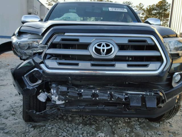 5TFGZ5AN5HX107866 - 2017 TOYOTA TACOMA DOU BLACK photo 9