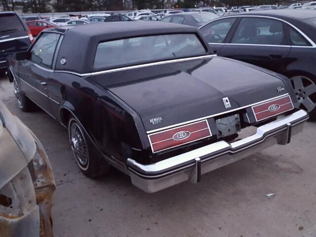 1G4AZ57Y6EE455007 - 1984 BUICK RIVIERA BLACK photo 3