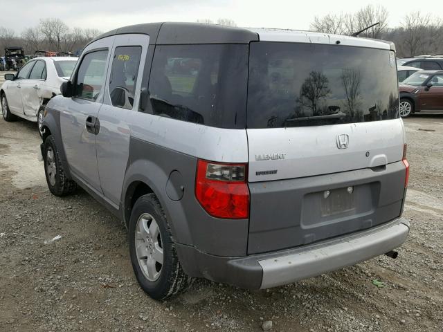 5J6YH28564L025362 - 2004 HONDA ELEMENT EX SILVER photo 3