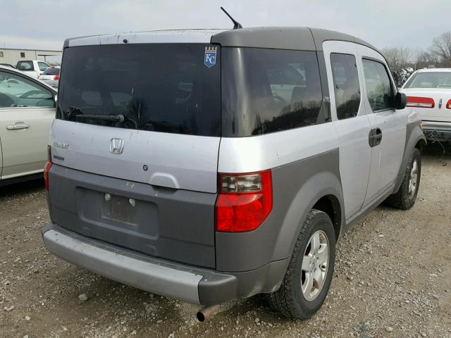 5J6YH28564L025362 - 2004 HONDA ELEMENT EX SILVER photo 4